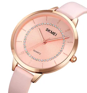 OEM ODM-Reloj de pulsera de lujo para mujer, cronógrafo de esfera grande, SKMEI 1976