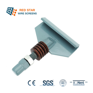 Accessoires de tensionnement pour tamis vibrant minier : Barre de fixation intermédiaire avec méthode d'installation par tensionnement, plaque de tensionnement à crochet - Product Image 2