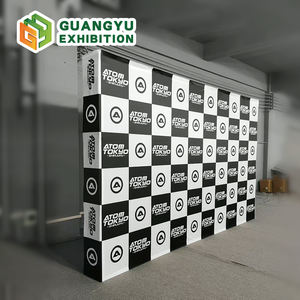 خلفية كشك التصوير مخصصة، جدار تصوير قابل للطي 8×8 قدم و10×10 قدم، خلفية محمولة للتصوير الفوتوغرافي مع علامة تجارية - Product Image 2