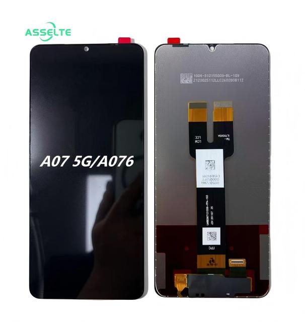 ASSELTE OEM LCD Replacement Digitizer Full Assembly for Samsung A07 5G A706 with 3-Year Warranty
