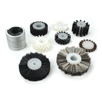 Brosse cylindrique industrielle personnalisée avec poils en nylon pour les machines de meulage, de polissage et de nettoyage