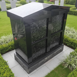 Columbario UNION de Mármol, Diseño Americano Moderno, para Techo, con una Puerta Exterior, 4 Nichos, 12" x 12" x 12", 1 Año de Garantía, para Cementerio - Product Image 1