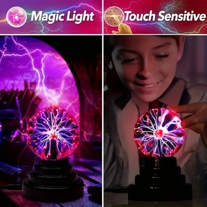 Bola de Plasma USB de 8 Pulgadas, Gran Venta, Sensor de Movimiento B2B, Lámpara de Bola de Cristal Mágica, Regalos para Niños - Product Image 6