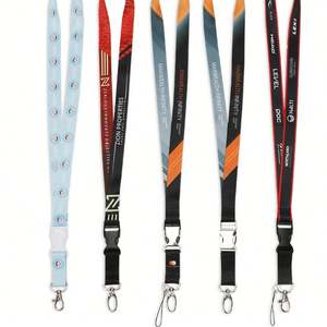 Fabricante de Lanyards Promocionales Baratos Personalizados con Impresión, Correas de Cuello de Poliéster, Lanyards de Sublimación con Llavero y Logotipo - Product Image 4