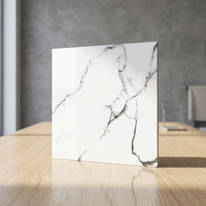 Azulejos de Porcelana Blancos Clásicos Satvario de 60x60cm con Aspecto de Mármol Rústico, Premium para Pisos Interiores de Baños y Salas - Product Image 5