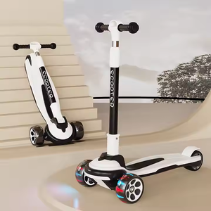 3-en-1 plegable 2-14 años Altura ajustable auto equilibrio <span class=keywords><strong>triciclo</strong></span> monopatín 3 ruedas luz equilibrio coche Kick niños Scooter - Product Image 3