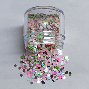 Venta al por mayor 2025 Nueva mezcla de colores PET DIY artesanía arte redondez brillo grueso Nail Art Navidad cuerpo decoración fiesta 1kg - Product Image 2