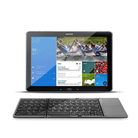Keyboard Bluetooth nirkabel ramping, Keyboard lipat Mini portabel untuk Touchpad Tablet PC