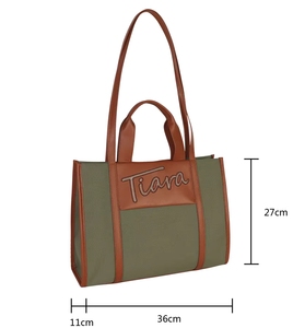Canvas Shoulder <b>Corduroy</b> Tote <b>Bag</b> for Women - Product Image 3