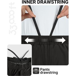 Pantalon de pluie pour femme 33 000 pieds – Léger, imperméable et coupe-vent pour la randonnée et les activités de plein air - Product Image 5