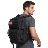 Sac à dos tactique solaire multi-poches 60W, sac de charge portable, prend en charge la charge de plusieurs appareils pour la pêche, la randonnée, les activités de plein air