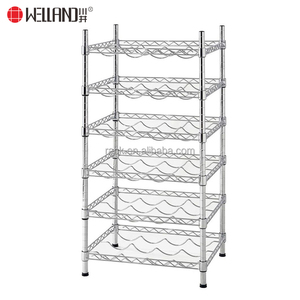 24 chai giữ rượu vang giá thép lưu trữ với 6 tầng rượu vang hiển thị kệ - Product Image 2