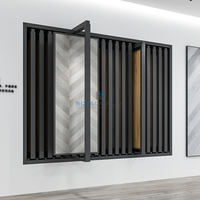 Présentoir à carreaux rotatif de bonne qualité, présentoir à carreaux personnalisé, entretoise push pull en acier, présentoir à carreaux pour salle d'exposition