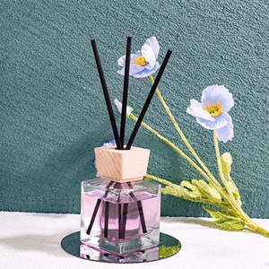 Vietnam WeWood Premium Square <b>Reed</b> <b>Diffuser</b> with Elegant Wooden Screw Cap Lid Premium Packaging for Bottle Closures - Product Image 1