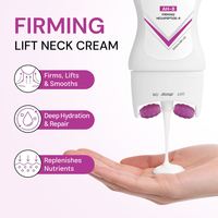 Crème raffermissante et liftante pour le cou avec logo personnalisé, formule anti-âge Hexapeptide 8, hydratation intense, soin massant pour le cou