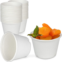 Boîte à lunch ovale en bagasse de canne à sucre compostable et écologique avec couvercle pour soupes chaudes et plats à emporter Fujian