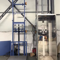 Monte-charge sans salle de machine de 5 tonnes certifié CE pour entrepôt logistique industriel