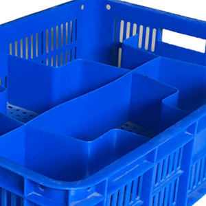 ตะกร้าพลาสติกตาข่าย <span class=keywords><strong>6</strong></span> ช่อง HAOSEN |   สามารถวางซ้อนกันและซ้อนในกันได้ |   โครงสร้าง ABS/PP ทนทาน |   อ่างล้างจานเชิงพาณิชย์สำหรับครัวบาร์ - Product Image 5