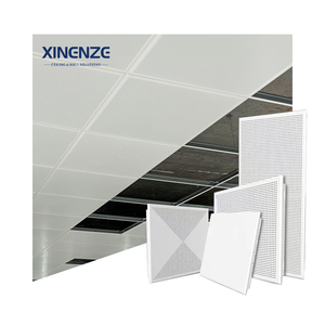 2x4 carreaux de <span class=keywords><strong>plafond</strong></span> carrés <span class=keywords><strong>en</strong></span> aluminium 600*1200mm <span class=keywords><strong>faux</strong></span> <span class=keywords><strong>plafond</strong></span> insonorisant avec <span class=keywords><strong>polystyrène</strong></span> et alliage d'aluminium enduit de poudre - Product Image 1