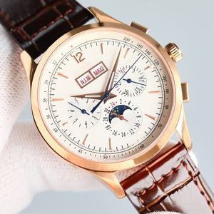 Montre mécanique entièrement automatique pour homme avec bracelet en cuir - Montre-bracelet élégante et luxueuse pour homme - Product Image 2