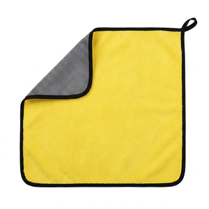 NOVISON Serviette de lavage de voiture et de vitres en microfibre double face en polaire corail, super absorbante, grande taille - Product Image 1