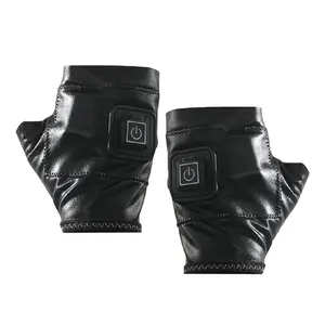 Mydays Tech nuevo diseño personalizado invierno frío clima recargable eléctrico guantes de calefacción sin dedos para interiores y exteriores