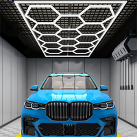 Precio barato, fábrica profesional, luz Led hexagonal personalizada, luces detalladas para coche, luz de panal para taller