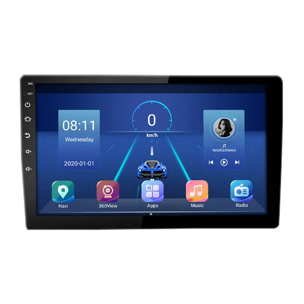 Xunke Android 10 2din Auto-Video-Unterstützung 4G 4 64g Unterstützung Apple Carplay Android Auto für Universal Radio Navigation Multimedia