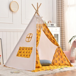 Nuevas Carpas de Juego Ecológicas de Lino y Algodón para Niños, Casa de Juegos Tipo Castillo de Princesa para Exteriores, Admite Tamaños y Colores Personalizados, Unisex - Product Image 5