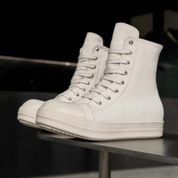 Bottes de cowboy Owens mi-mollet à lacets pour hommes, chaussures décontractées légères en denim à semelle de skateboard