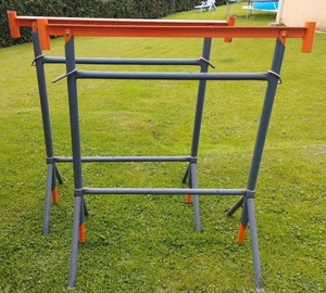 Tréteau d'<span class=keywords><strong>échafaudage</strong></span> télescopique réglable en hauteur Tréteaux de <span class=keywords><strong>maçon</strong></span> 1.2x2.19m Tréteau Macon Galva avec pied pivotant Tréteau - Product Image 6