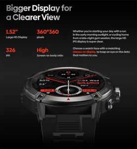 Zeblaze <span class=keywords><strong>Ares</strong></span> 3 Llamadas de voz resistentes 3 ATM Smartwatch Dial Call 100 + Modos deportivos 24H Monitor DE SALUD Smartwatch - Product Image 4