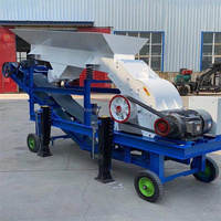 Concasseur à marteaux électrique à moteur pas à pas pour déchets de construction, pour le concassage du béton et des vieilles briques, petit concasseur de pierres portable, max. 10t/h