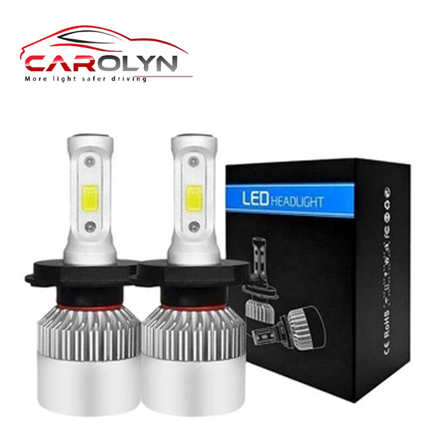 Automobile LED Headlight Mini s2 Super Bright White Light 72W 8000 Lumen H1 H3 H4 H7 H11 9004 9007 H13 Led Headlight Bulb