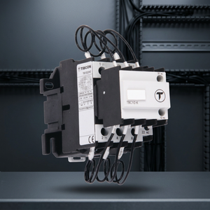คอนแทคเตอร์สวิตชิ่งสำหรับอุตสาหกรรม ยี่ห้อ Tibcon 75kVAr สำหรับแก้ไขค่าเพาเวอร์แฟกเตอร์ 220V-440V พร้อมบล็อกหน้าสัมผัสเสริม ป้องกันกระแสกระชาก - Product Image 3