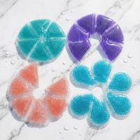 Nouvelles compresseurs réutilisables chaudes/froides pour soins mammaires, avec billes de gel lavables, pour allaitement, soulagement de la douleur et rafraîchissement post-partum, pack doux