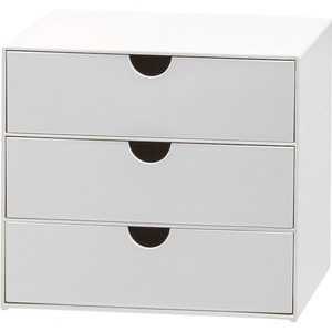 Desktop <b>Drawer</b> <b>Storage</b> Box 3 Tier <b>Stackable</b> Organizer For Office Supplies Cosmetics Daily Necessities - Product Image 1