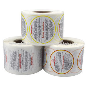 Bán Sỉ 500 Cái Nhãn Cảnh Báo Nến Nhãn Dán An Toàn Chống Nước Thân Thiện Với Môi Trường Dính Hộp Đựng Lọ 1.5 Inch Tùy Chỉnh - Product Image 6