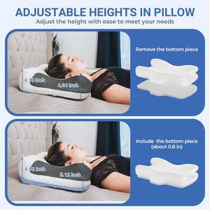 <span class=keywords><strong>Oreiller</strong></span> CPAP Elviros <span class=keywords><strong>pour</strong></span> dormir, soutien <span class=keywords><strong>du</strong></span> cou réglable en hauteur, <span class=keywords><strong>oreiller</strong></span> en mousse à mémoire de forme <span class=keywords><strong>pour</strong></span> les utilisateurs de CPAP souffrant d'<span class=keywords><strong>apnée</strong></span> <span class=keywords><strong>du</strong></span> <span class=keywords><strong>sommeil</strong></span> - Product Image 5