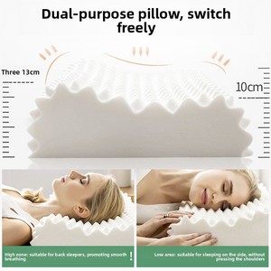 <span class=keywords><strong>Oreiller</strong></span> ergonomique en latex <span class=keywords><strong>naturel</strong></span>, protège la colonne cervicale et améliore le sommeil profond, adapté aux adultes, aux enfants et aux hôtels - Product Image 4