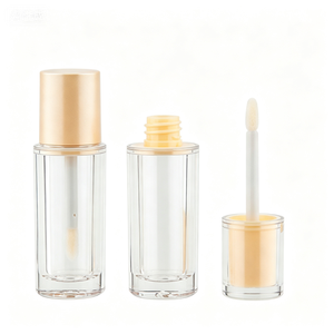 Flacon de brillant à lèvres transparent en PETG 5 ml avec bouchon à vis, conteneur cosmétique vide rechargeable pour baume à lèvres et maquillage - Product Image 1
