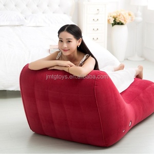 Sofá Inflable Moderno en Forma de S, de PVC Flocado, para Sala de Estar, Sillón Tipo Puff, Sofá de Aire Flocado - Product Image 5