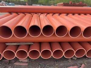 Tuyau d'alimentation en CPVC Hainan Hongdi, gaine de protection de câble pré-encastrée haute tension, tuyau de conduit d'alimentation <span class=keywords><strong>125</strong></span>, tuyau de communication en <span class=keywords><strong>PVC</strong></span>-C - Product Image 2