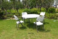 Vente en gros Chaise pliante portable en HDPE blanc pour les événements de fête en plein air à l'intérieur