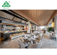 Grande table à manger ronde et chaises de luxe personnalisés ensembles pour hôtel restaurant salle à manger mobilier moderne café dîner cafétéria