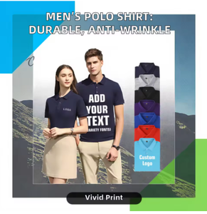 Camisa de Hombre de Alta Calidad, 200gsm, Tejido de Poliéster y Algodón, Manga Corta, Abotonada, Estampado Digital, Antiarrugas, Diseño Sólido Informal - Product Image 2