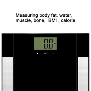 Beliebte Design Bad elektronische Körperfett waage Smart gehärtetes Glas BMI digitale Körperfett waage - Product Image 3