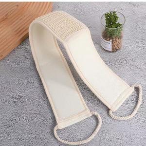 Brosse de massage exfoliante longue en sisal naturel avec manche en jute, marque OEM pour le corps - Product Image 5