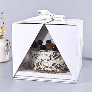 Bán Buôn Tùy Chỉnh Hộp Bánh Dùng Một Lần Container Bánh Tráng Miệng Hộp Với Cửa Sổ - Product Image 2