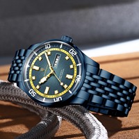 Montre pour homme Poedagar 609, montre à quartz en acier inoxydable, montre homme, date, luxe, mode, étanche, lumineuse, montre-bracelet pour homme